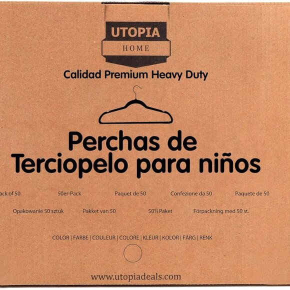 50 Pack Ultra-Slim Grey Velvet Hangers - 11 Inch Non-Slip Kids Closet Solution - Picture 9 of 12